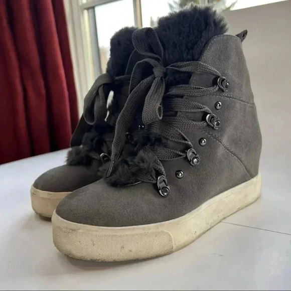 Anthropologie J/Slides Whitney Wedge Boots - Picture 6 of 10